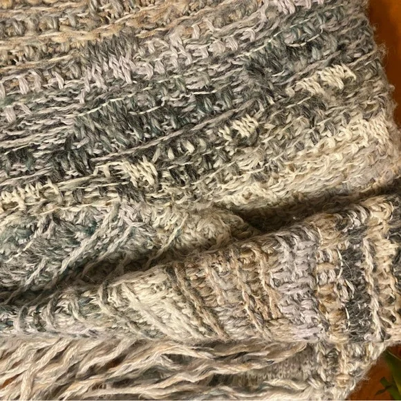 FREE PEOPLE Fringed Alpaca SOFTEST Wool Small Open Front long sleeved Sweater - Picture 12 of 14